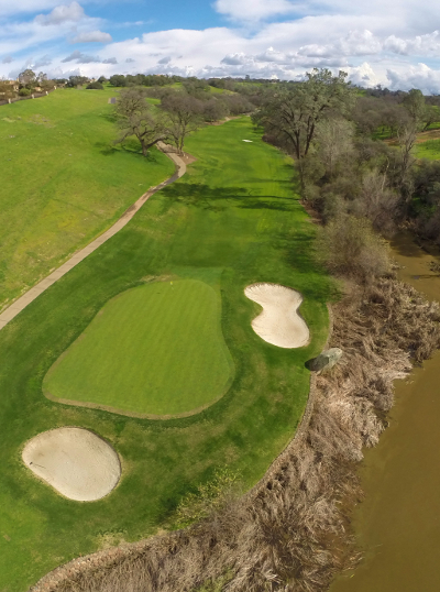 Arial view of Hole 12 